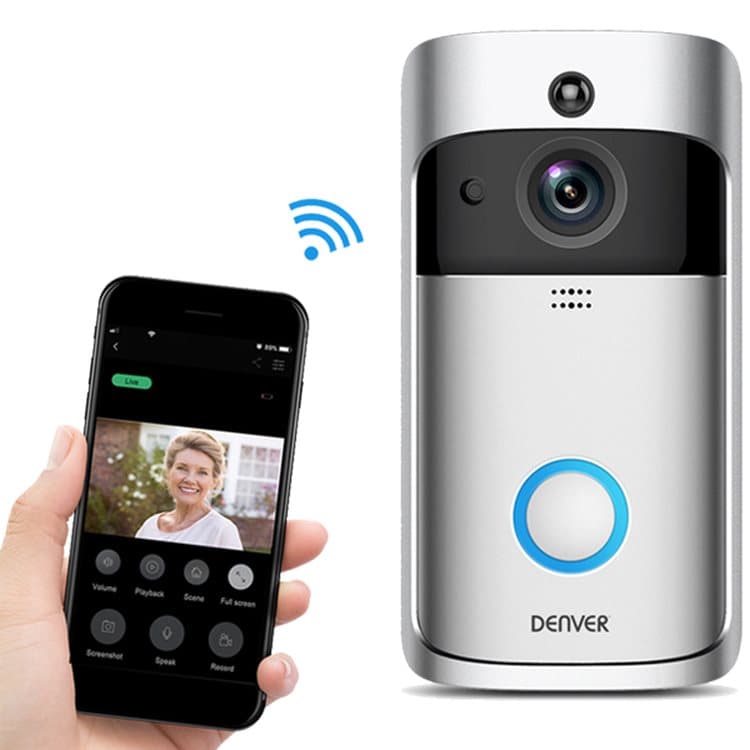 DENVER VDB-110 - Wifi Dörrklocka med kamera - Micro-SD 32 GB