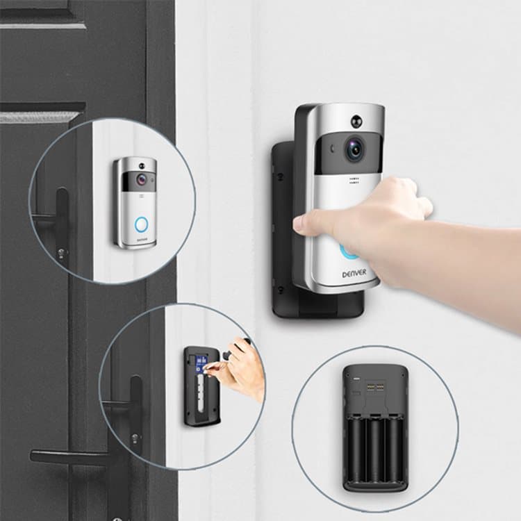 DENVER VDB-110 - Wifi Dörrklocka med kamera - Micro-SD 16 GB