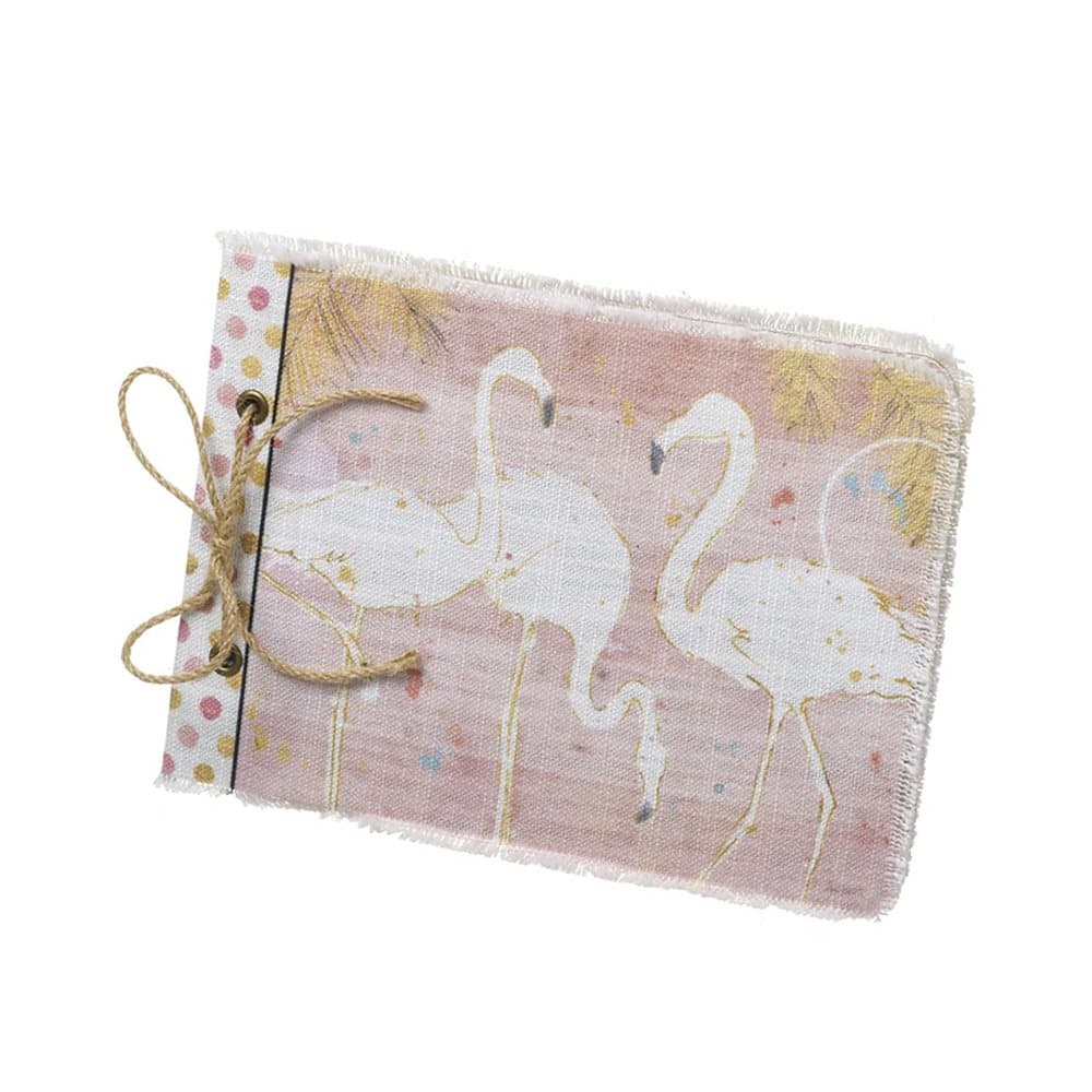 Flamingo tyg anteckningsbok