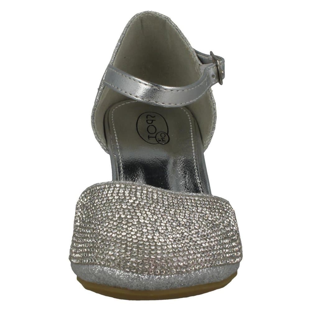 Spot On Flickor Mid Heel Glittery Shoes