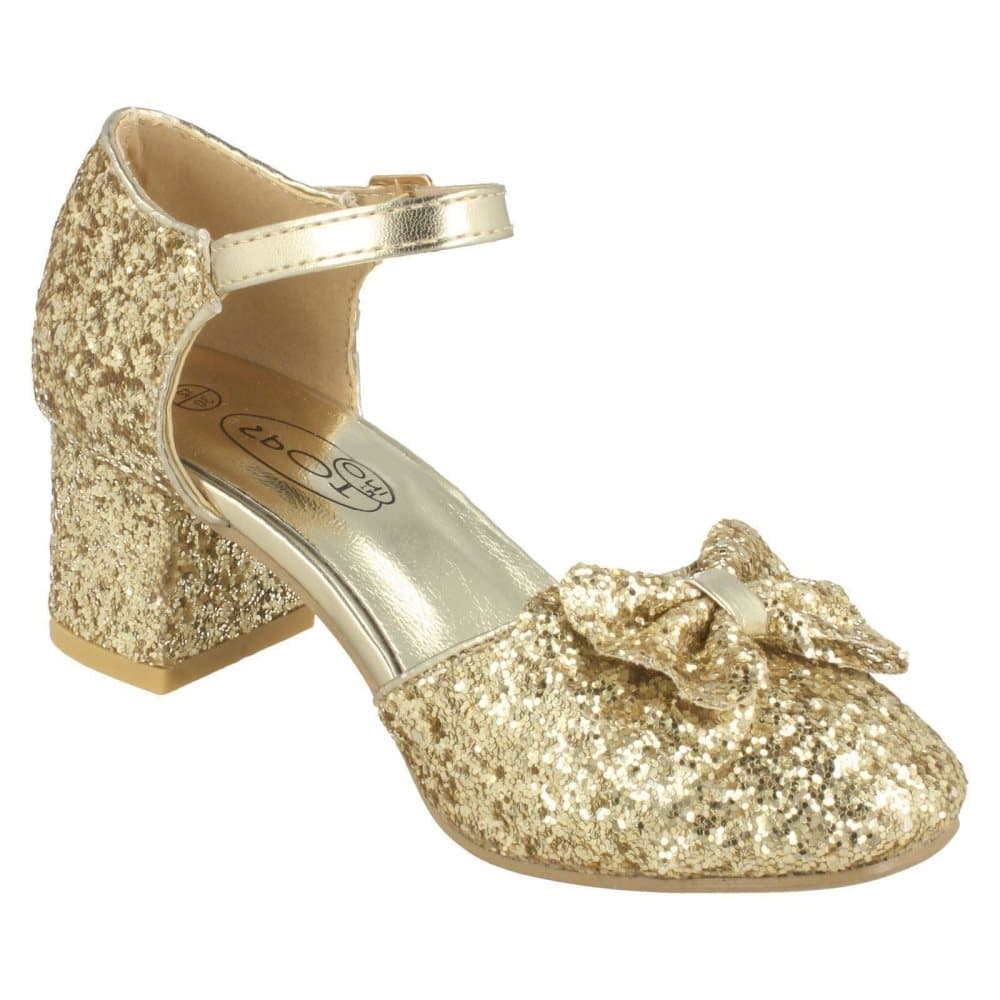 Spot On Girls Glitter Party Shoes