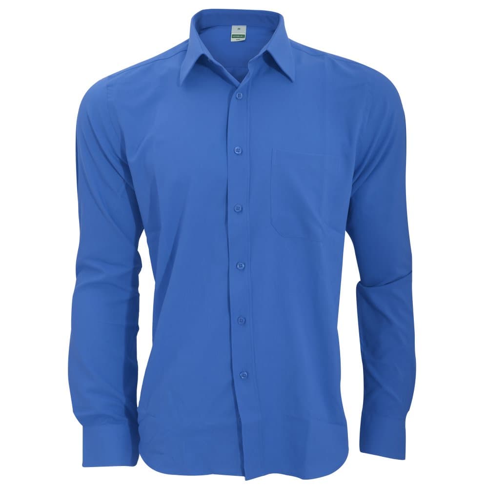 Henbury Mens Wicking Long Sleeve Work Shirt