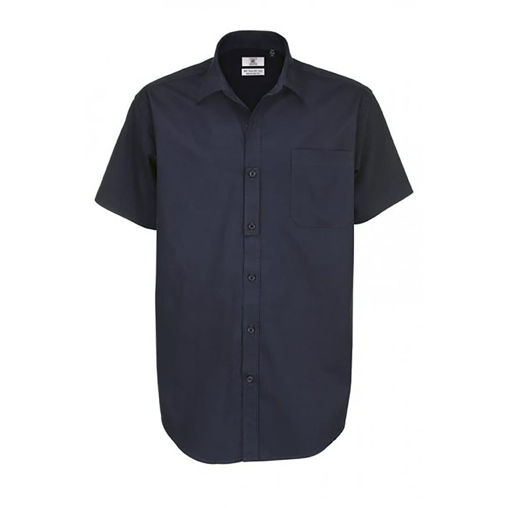 B&C Mens Sharp Twill kortärmad skjorta / herrtröjor