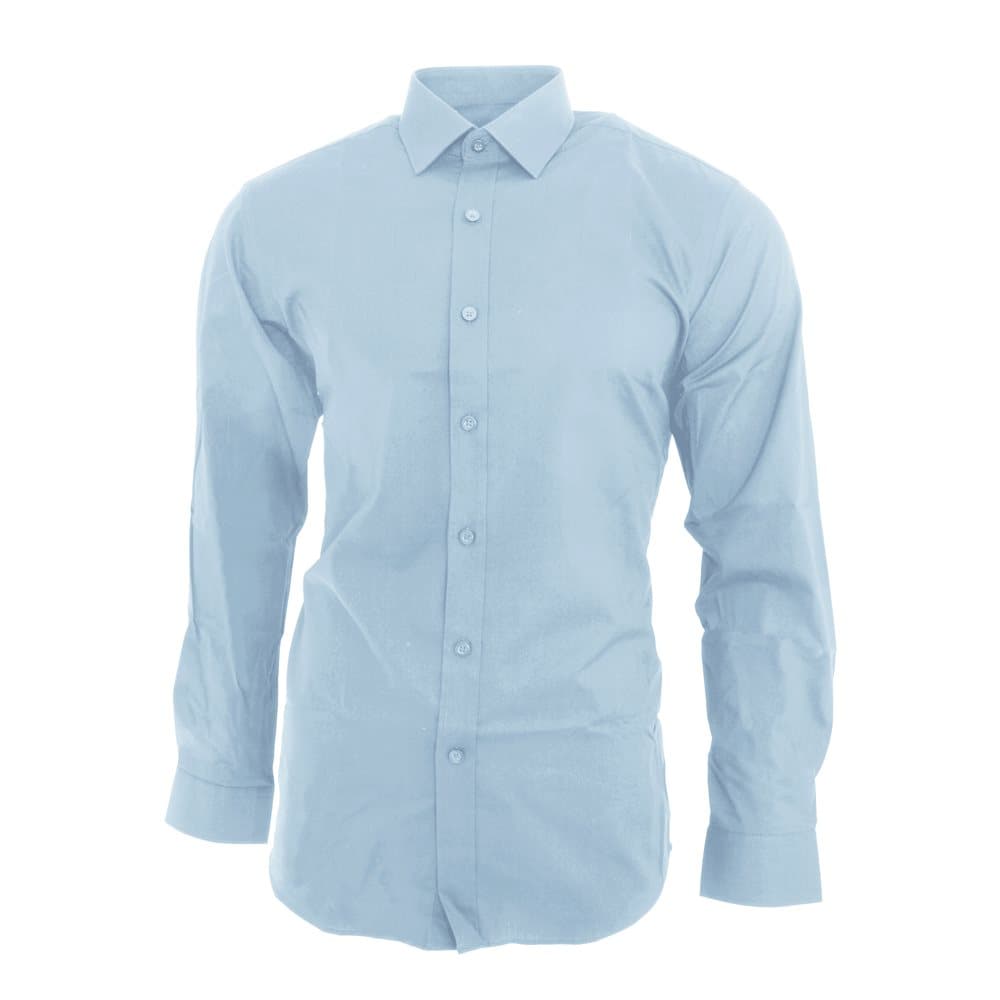 Brook Taverner Mens Pisa långärmad Slim Fit skjorta