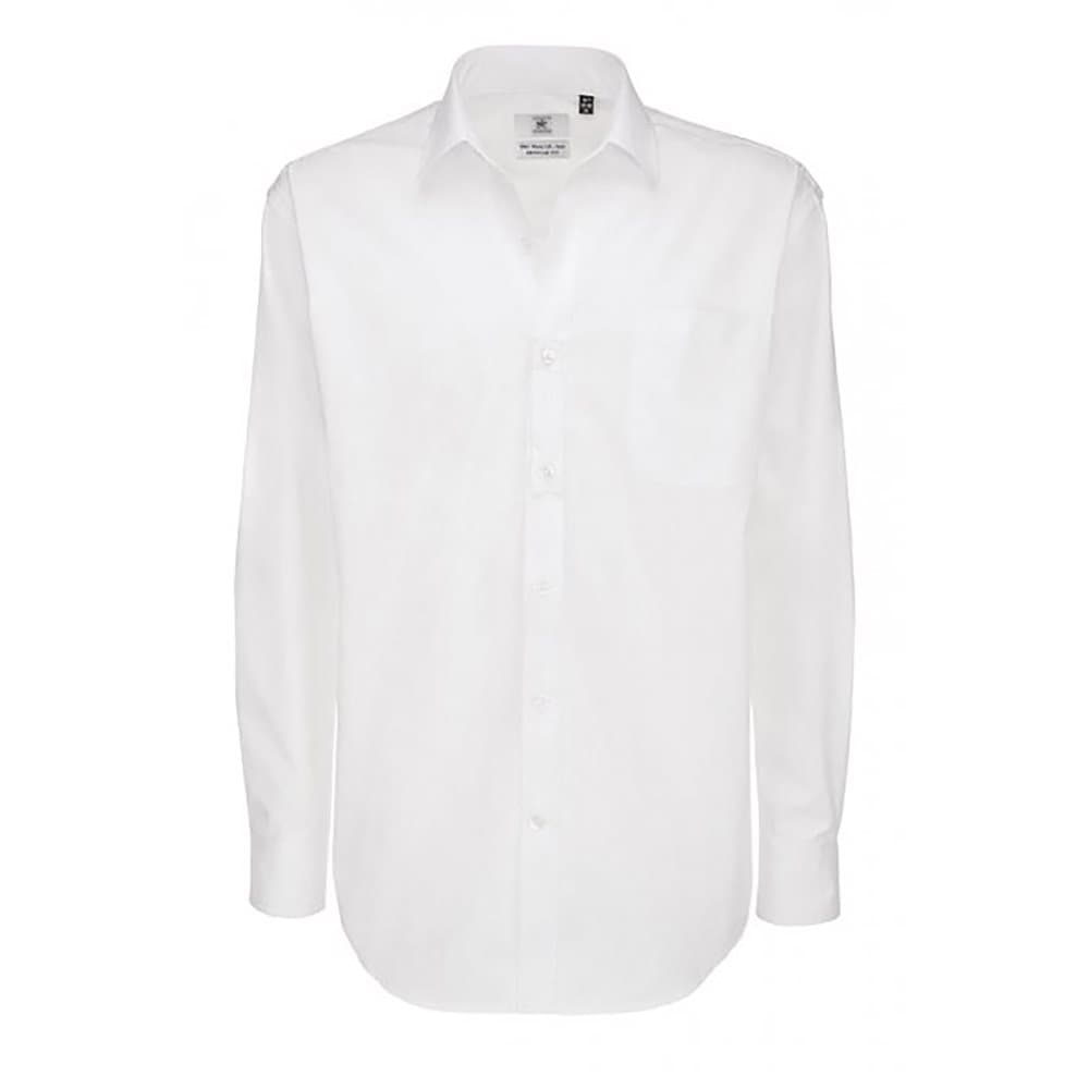 B&C Mens Sharp Twill Cotton Långärmad skjorta / Herrtröjor