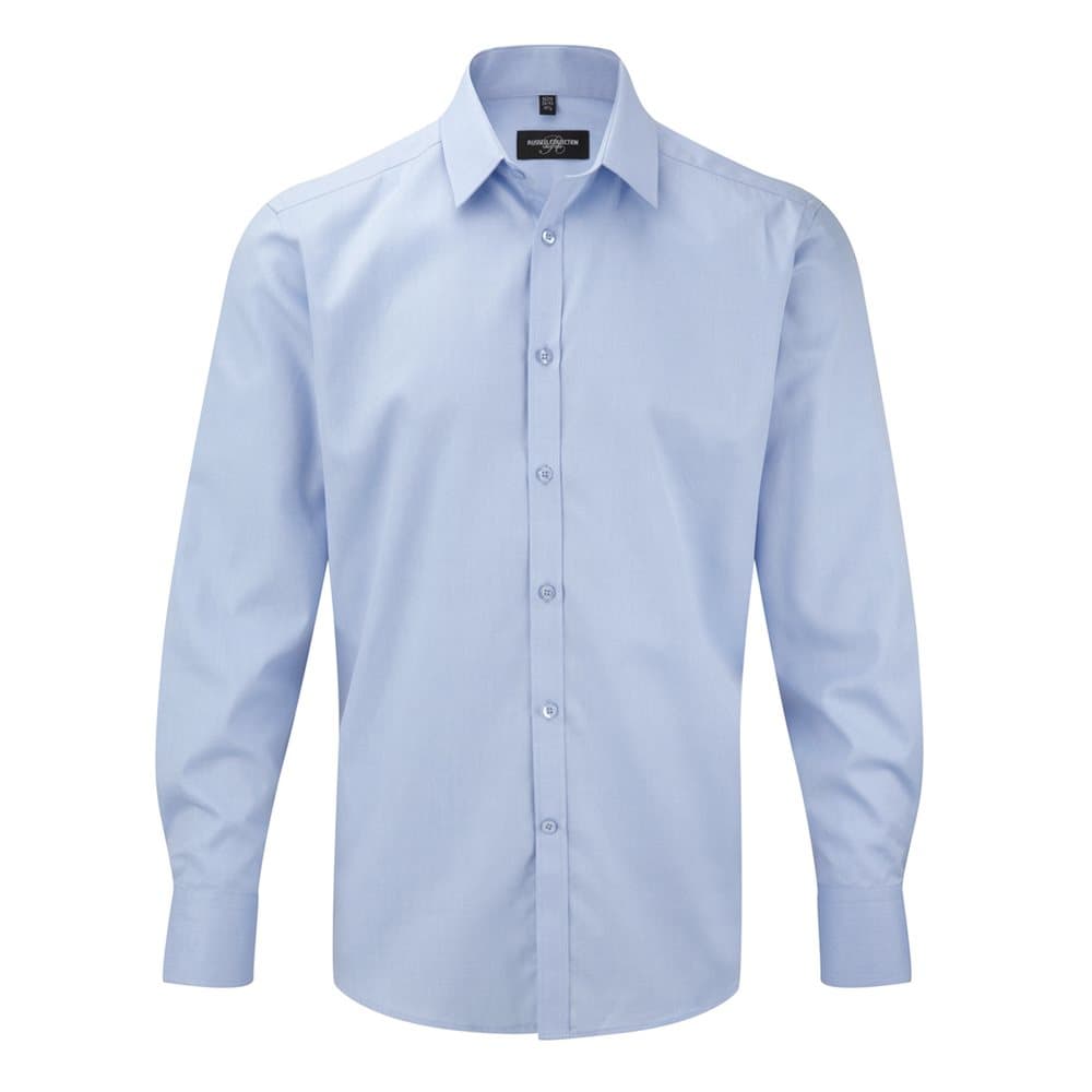 Russell Herringbone långärmad arbetsskjorta