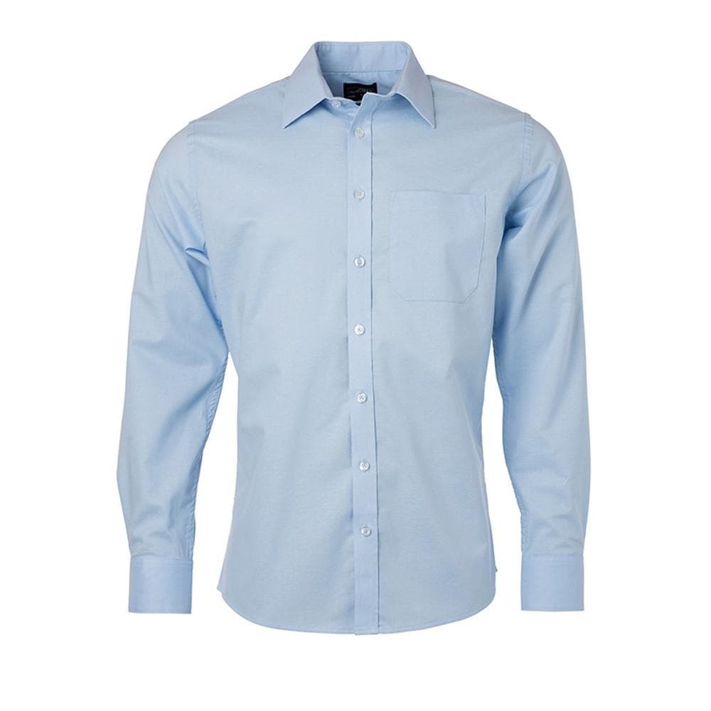 James and Nicholson Mens Longsleeve Oxford Shirt