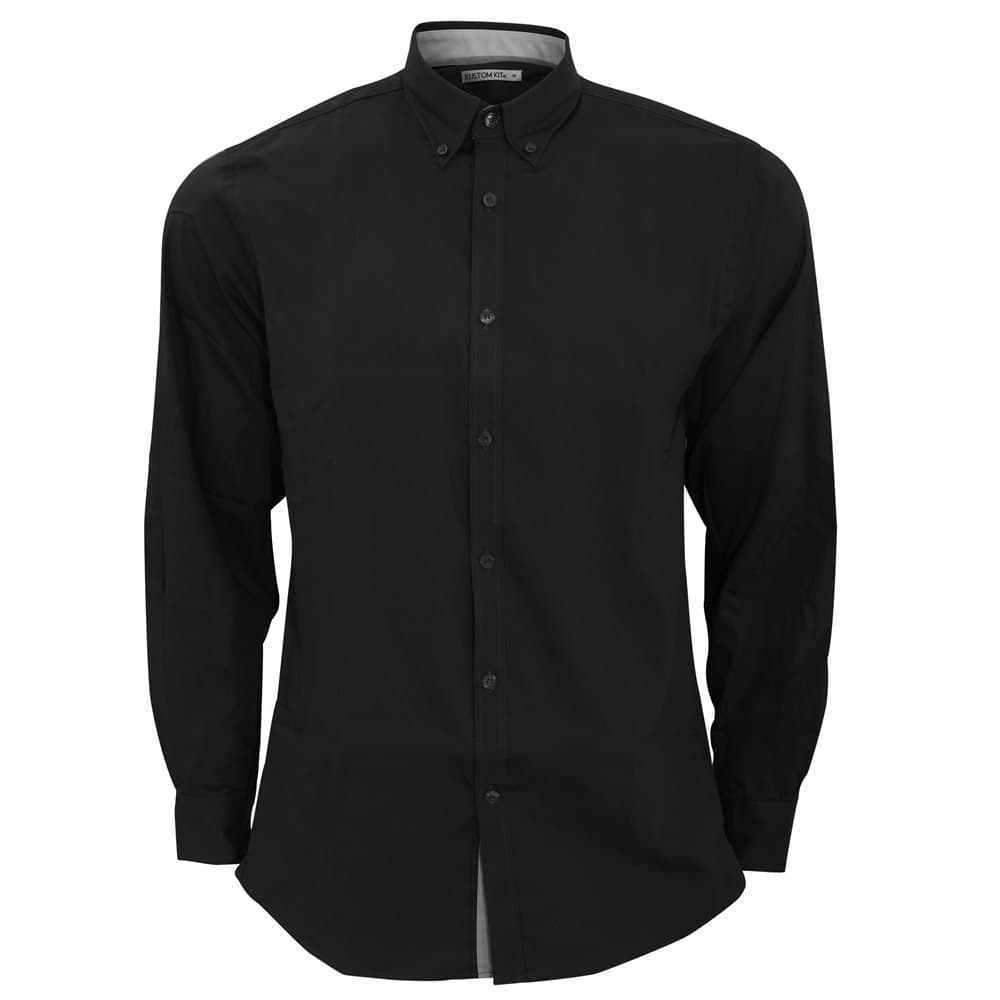 Kustom Kit Mens Contrast Premium Oxford Shirt