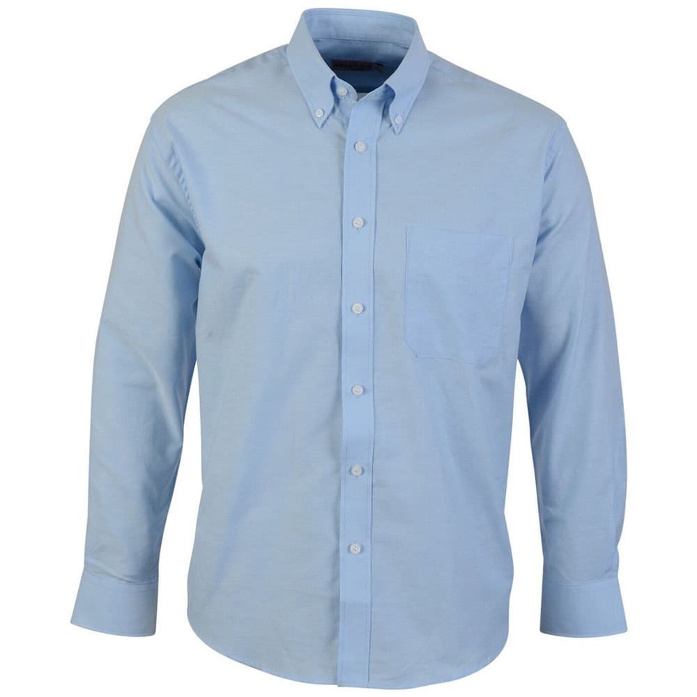 Absolute Apparel Långärmad Oxford skjorta för män