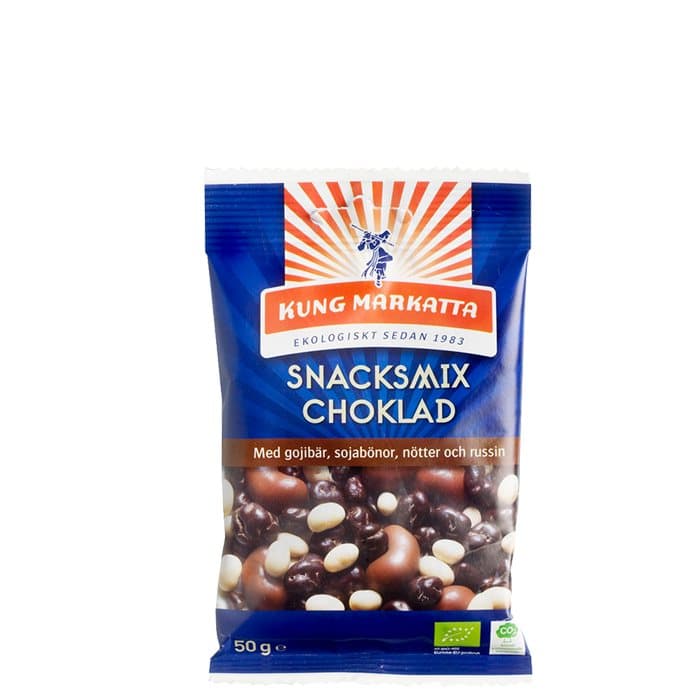 Snacksmix Choklad Eko, 50 g