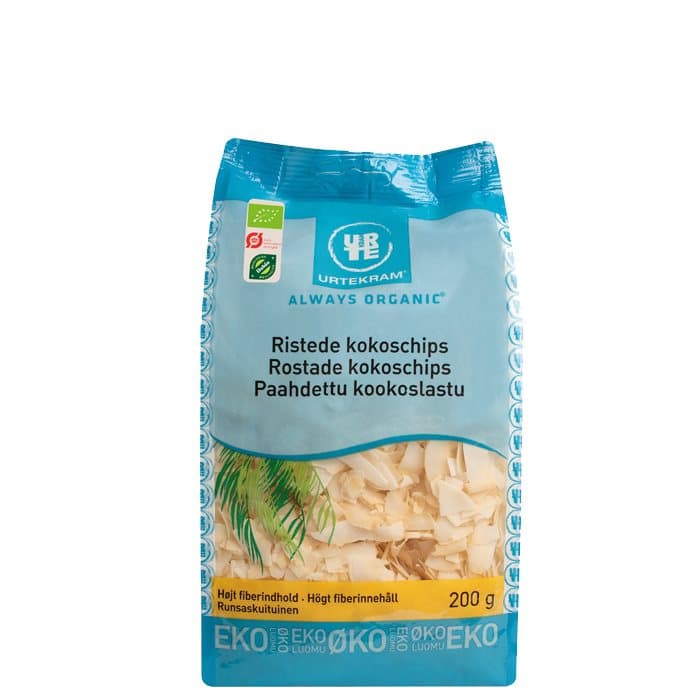 Rostade kokoschips, 200 g
