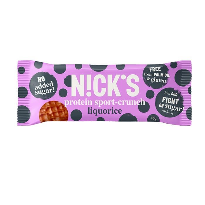 NICKS Sport-Crunch Liquorice, 40g