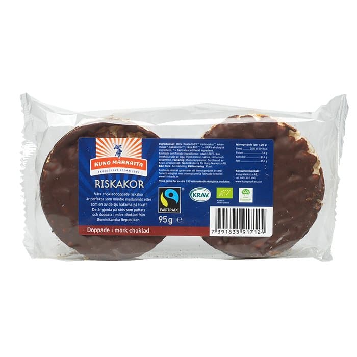 Riskakor doppade i mörk Choklad, 95 g