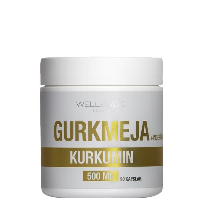 WellAware Gurkmeja/Ingefära 500 mg, 90 kapslar
