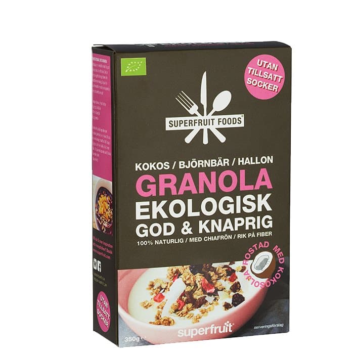 Granola - Kokos, Björnbär, Hallon EKO, 350 g