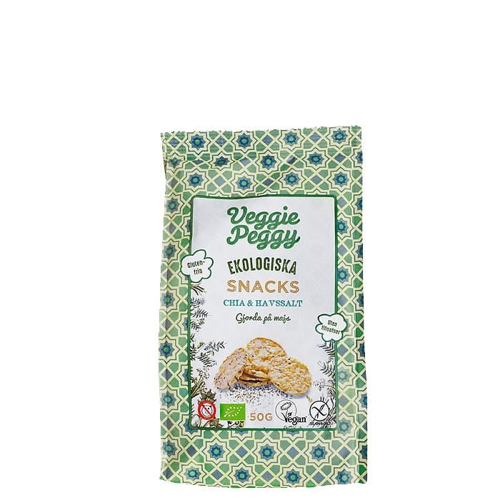Majssnacks Chia & Havssalt, 50 g
