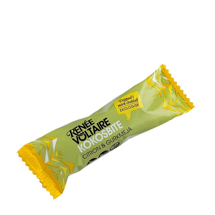 Kokosbite Citron & Gurkmeja, 40 g