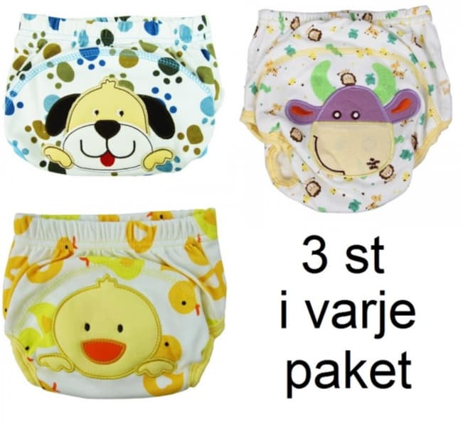 3 St Up&Go Återanvändbara tyg blöjor lämlig upp till 12Kg bebis