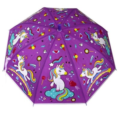 Enhörnig Barn Paraply - 84cm i diameter