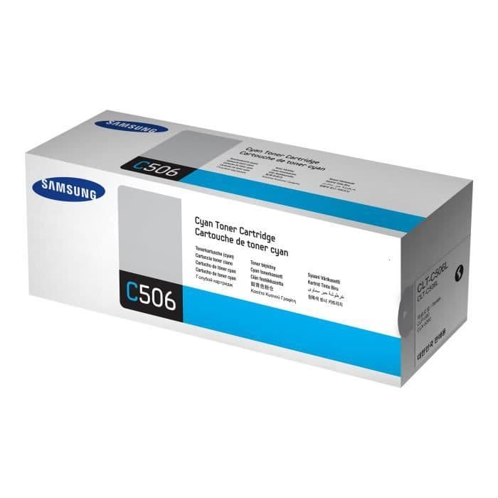 Samsung CLT-C506L Cyan tonerpatron med højt udbytte (SU038A) til CLP-680ND CLX-6260-serien