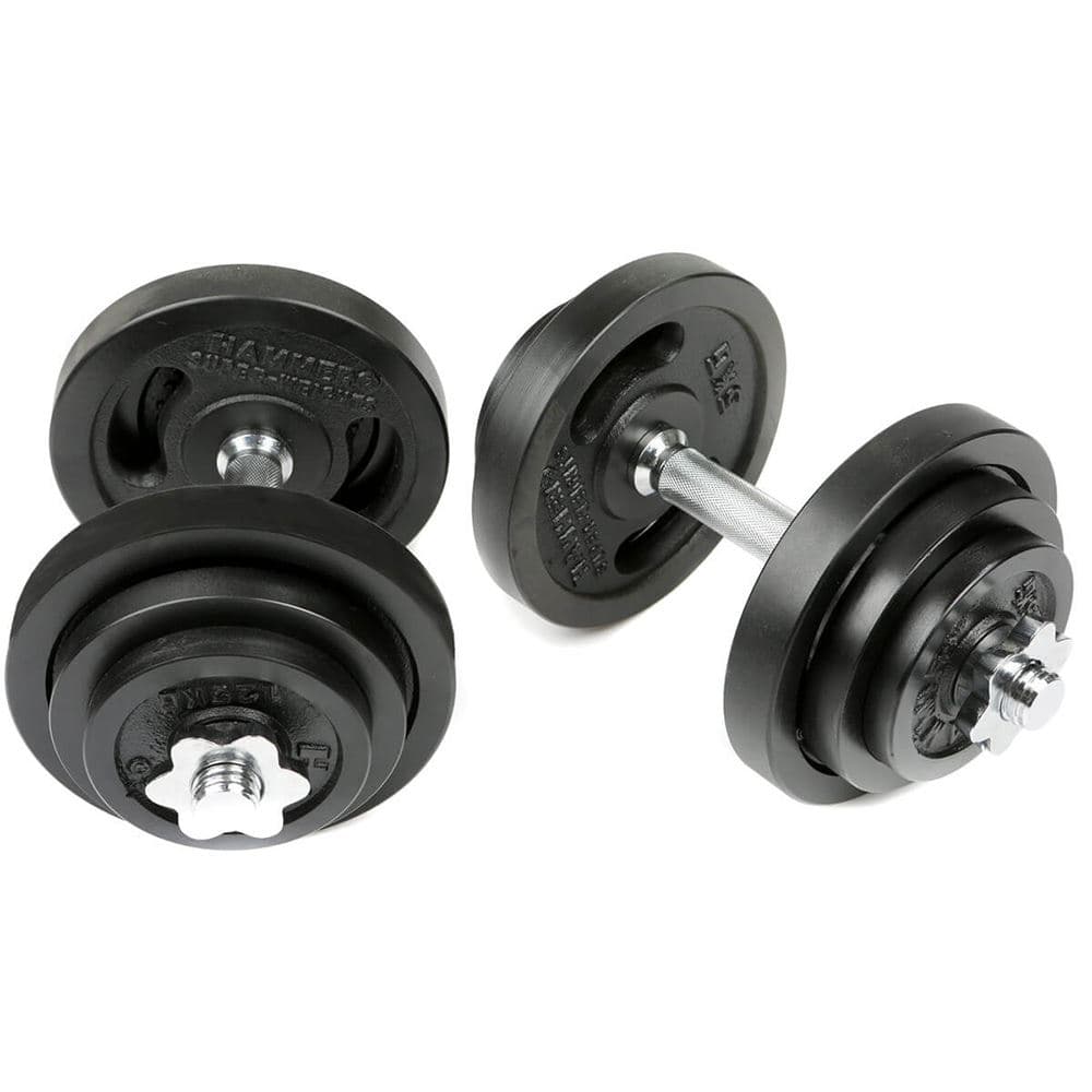 Hammer Dumbbell Set Black 40 kg