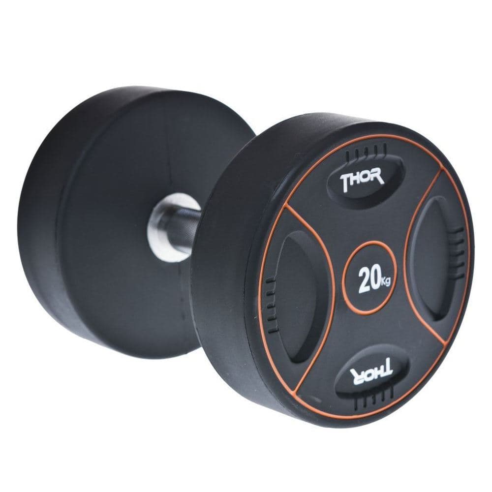 Thor Fitness Svarta PU Hantlar