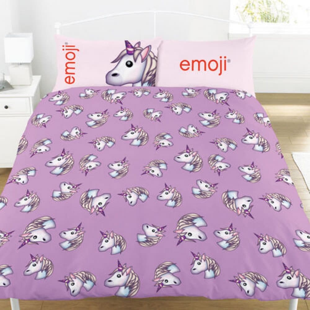 Emoji Unicorn dubbelsängsats
