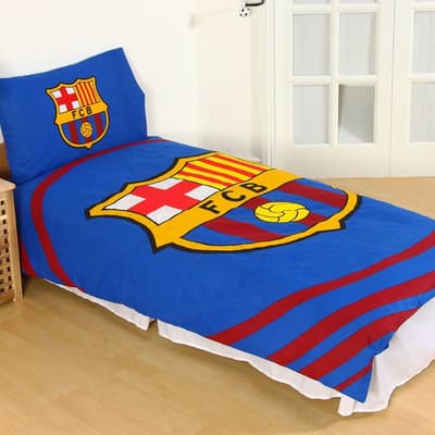FC Barcelona Official Pulse Single Duvet & Pillowcase Set
