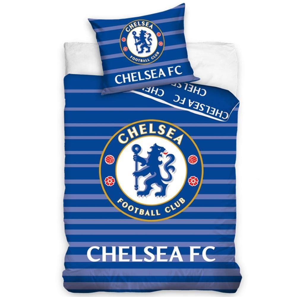 Chelsea FC Striped Duvet Set