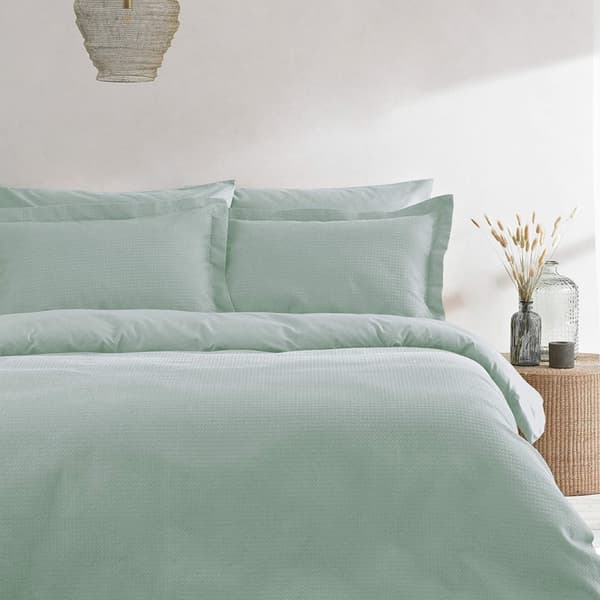 Linen Yard Waffle Duvet Cover Set