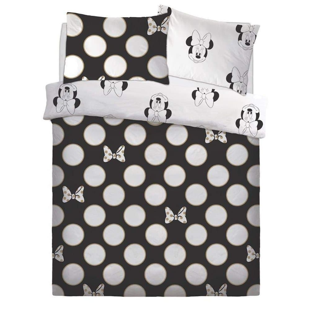 Minnie Mouse Gold Bows Duvet Set