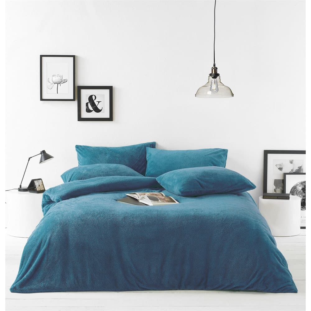 Furn Sherpa Fleece Fabric Duvet Cover Set