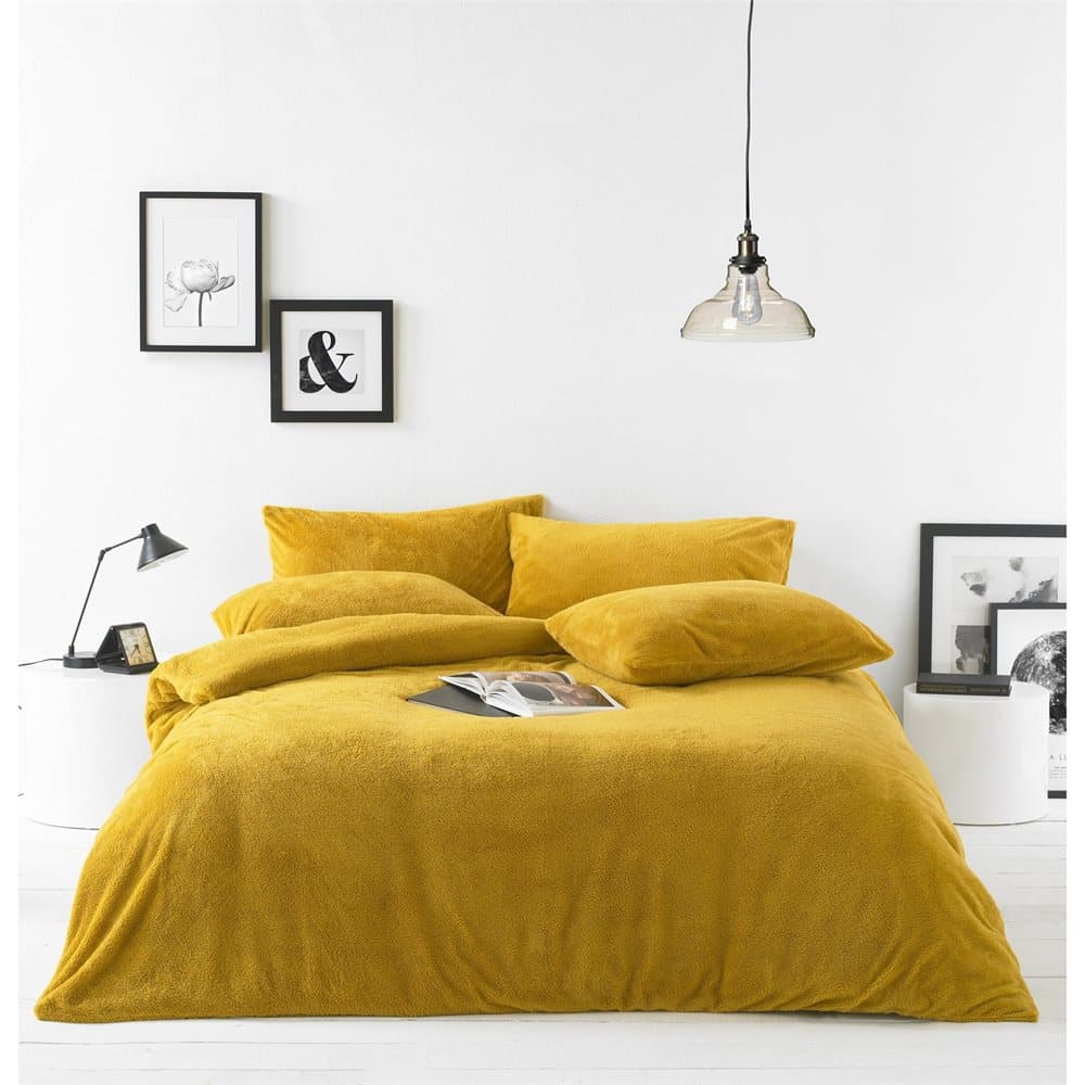 Furn Sherpa Fleece Fabric Duvet Cover Set