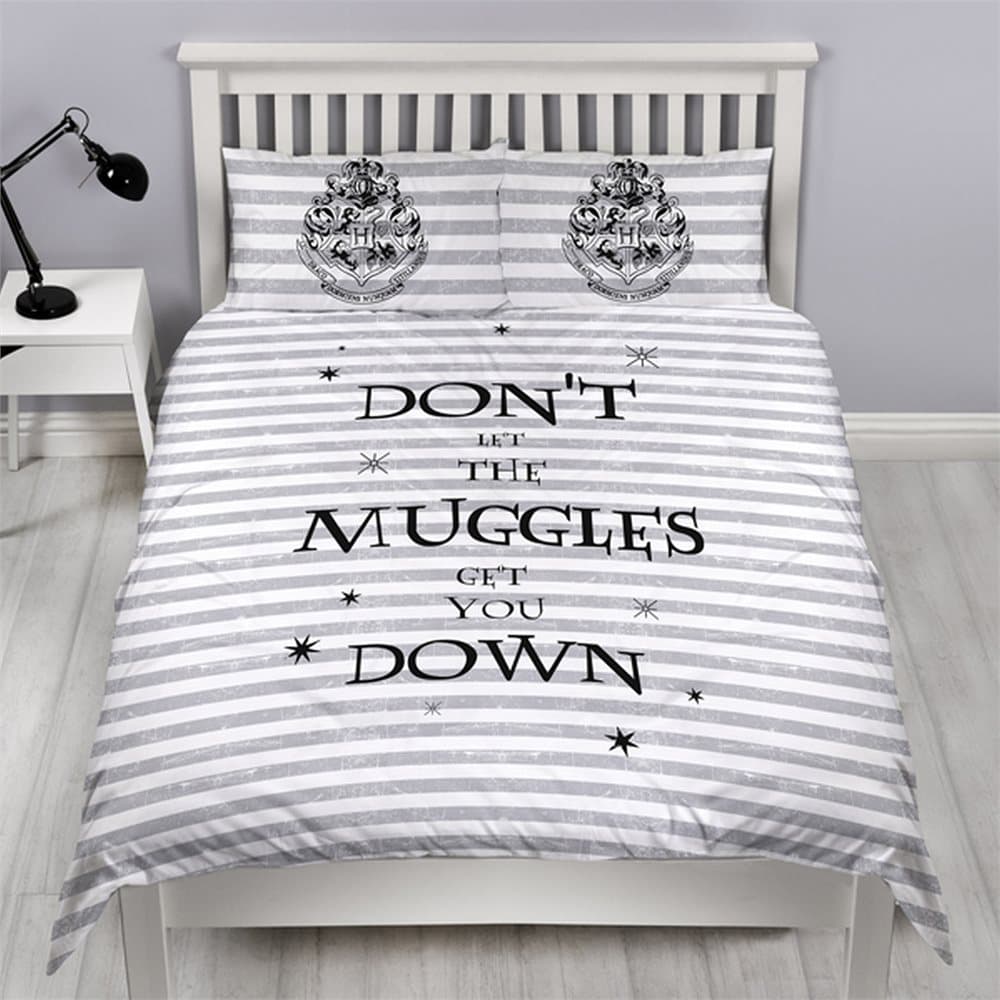 Harry Potter Dont Let The Muggles Get You Down Reversible Duvet Set