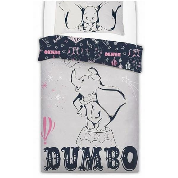 Dumbo Childrens/Kids Reversible Single Duvet Set