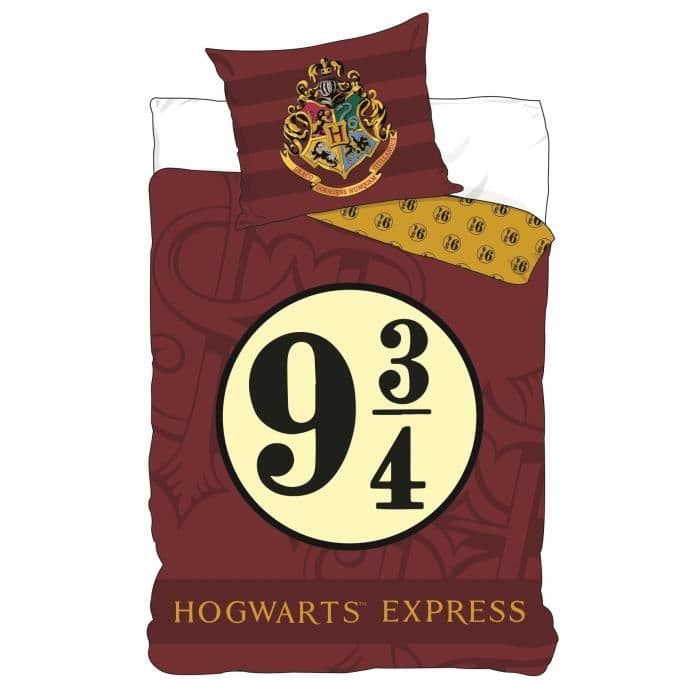 HARRY POTTER HOGWARTS EXPRESS Dynesæt i mikrofiber 140x200 cm + pudebetræk 63x63 cm