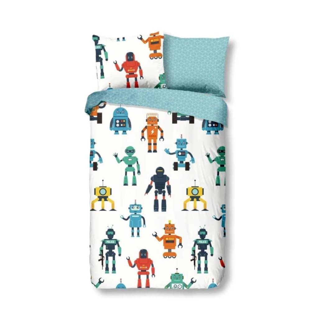 Good Morning Dynetrekk barn Robots 135x200 cm