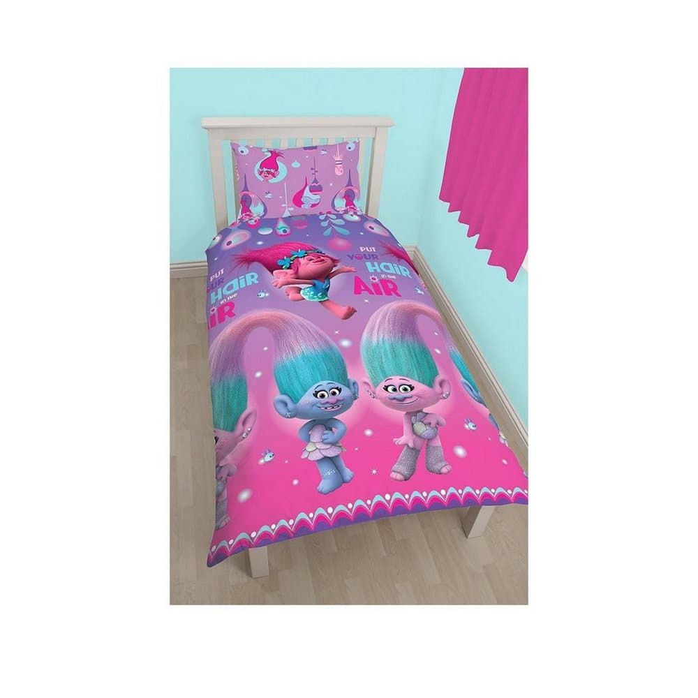 Dreamworks Trolls Glow Childrens/Kids Reversible Duvet Set