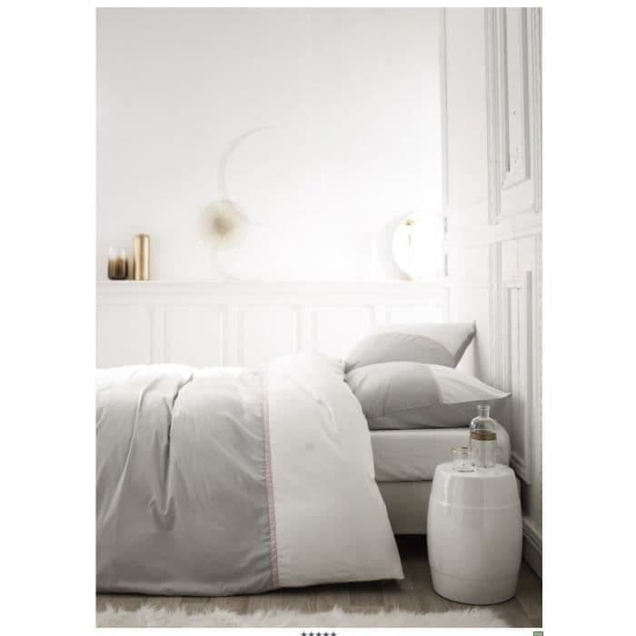 I DAG Gabin Quilt Set - 100% bomuld percale - 220 x 240 cm - Zink Grey