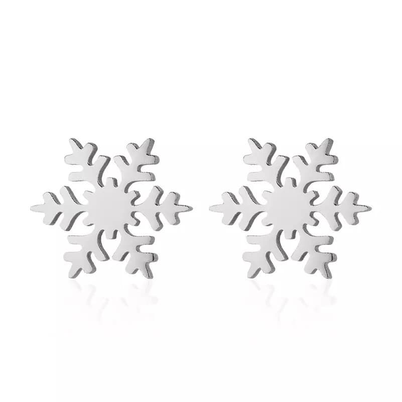 Örhänge snöflinga silver