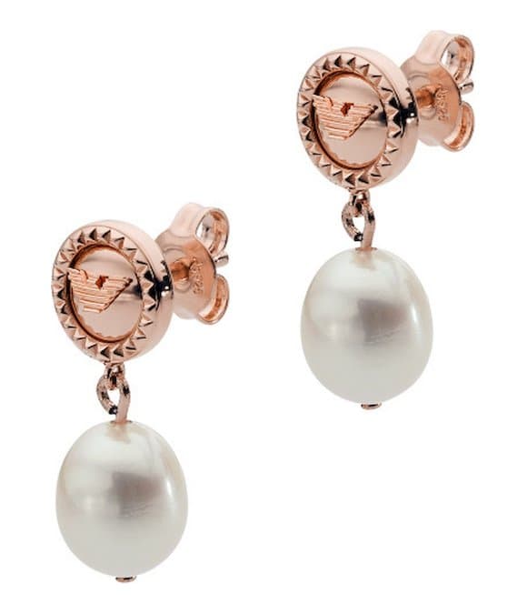 EMPORIO ARMANI Ladies EG3432221 earrings, ear jewellery whitely, pink gold