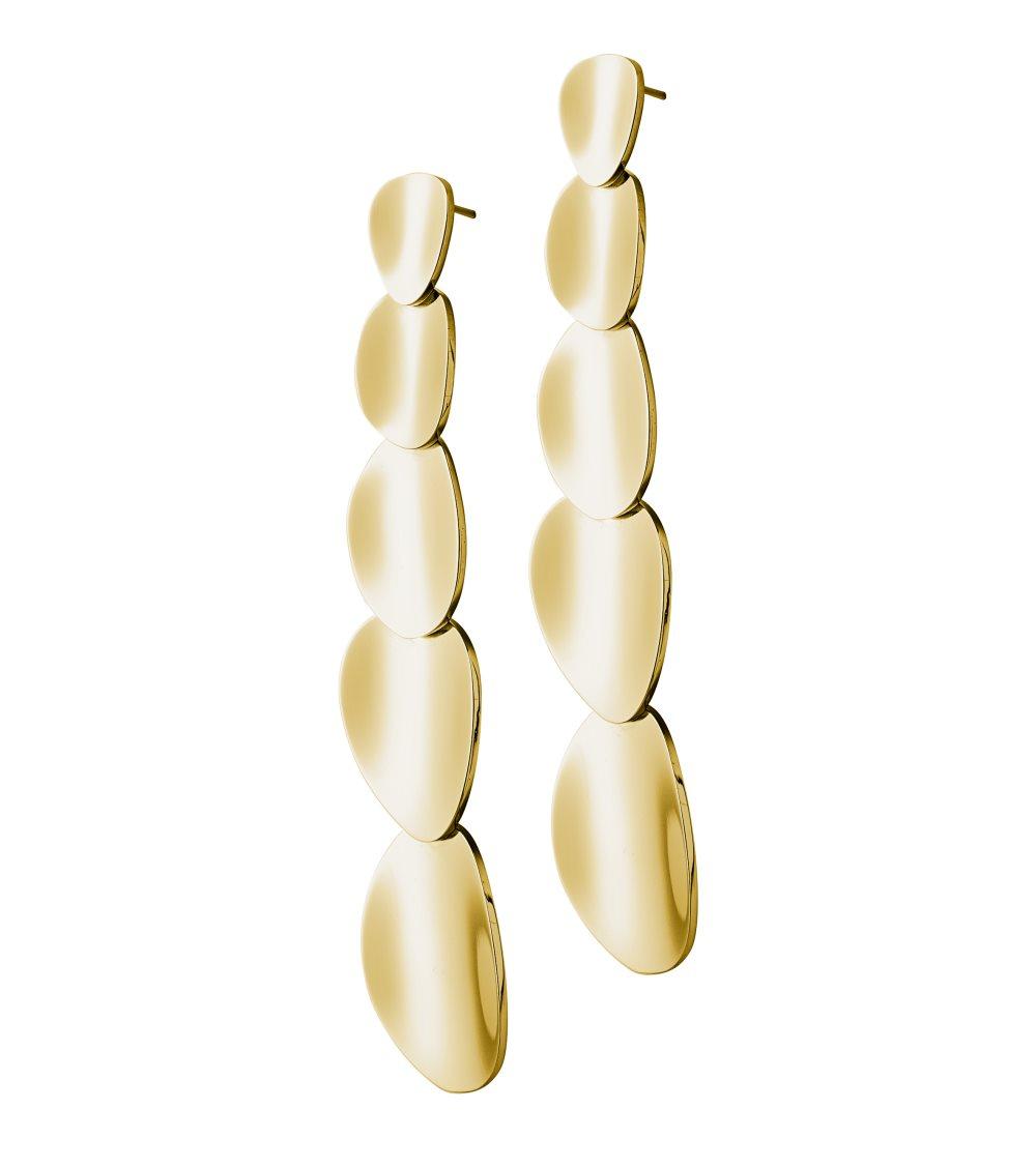 Edblad Pebble Øredobber Long Gold
