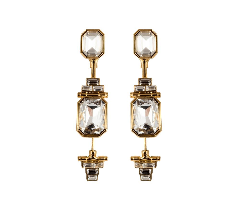 Ioaku Legacy Earrings Alloy Gold/White