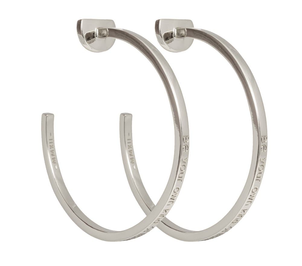 Ioaku Eternity Plain Loops Alloy Silver