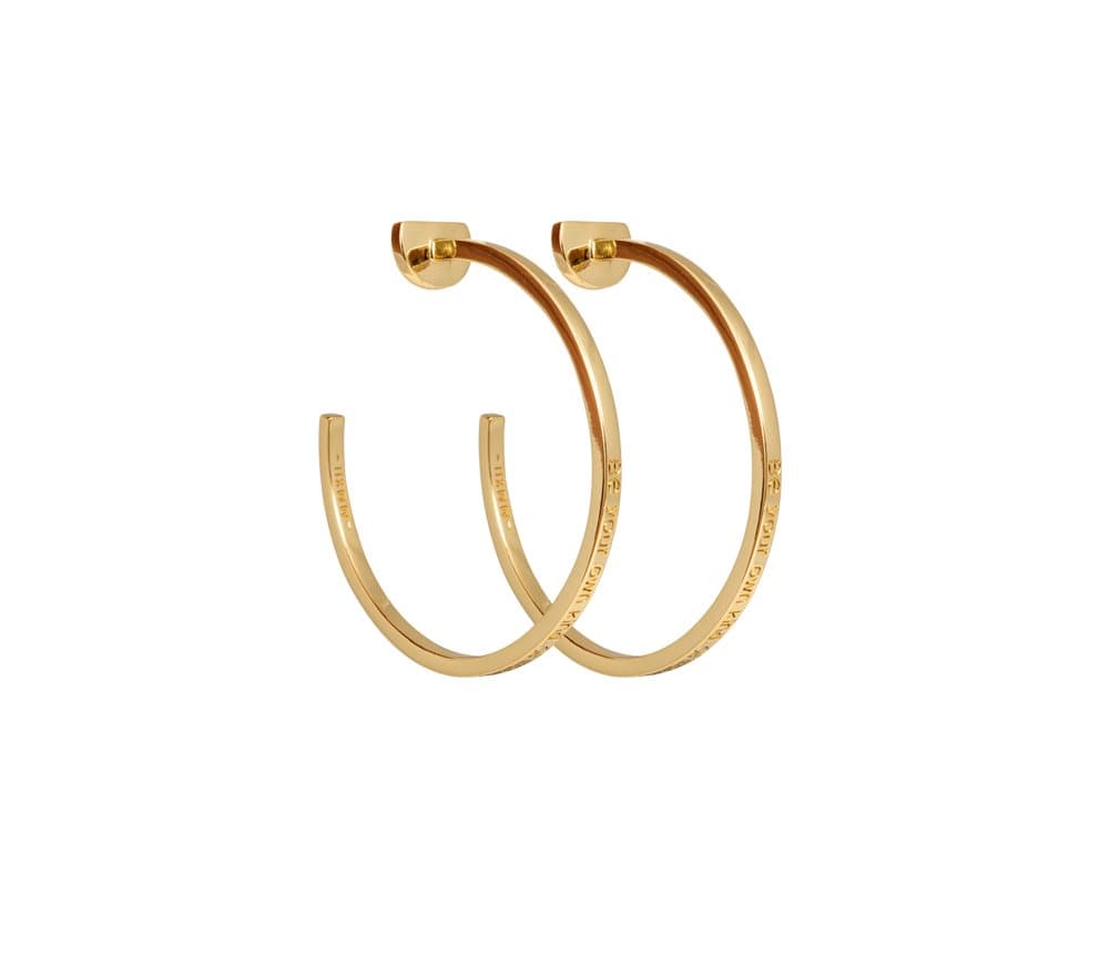 Ioaku Eternity Plain Loops Mini Alloy Gold