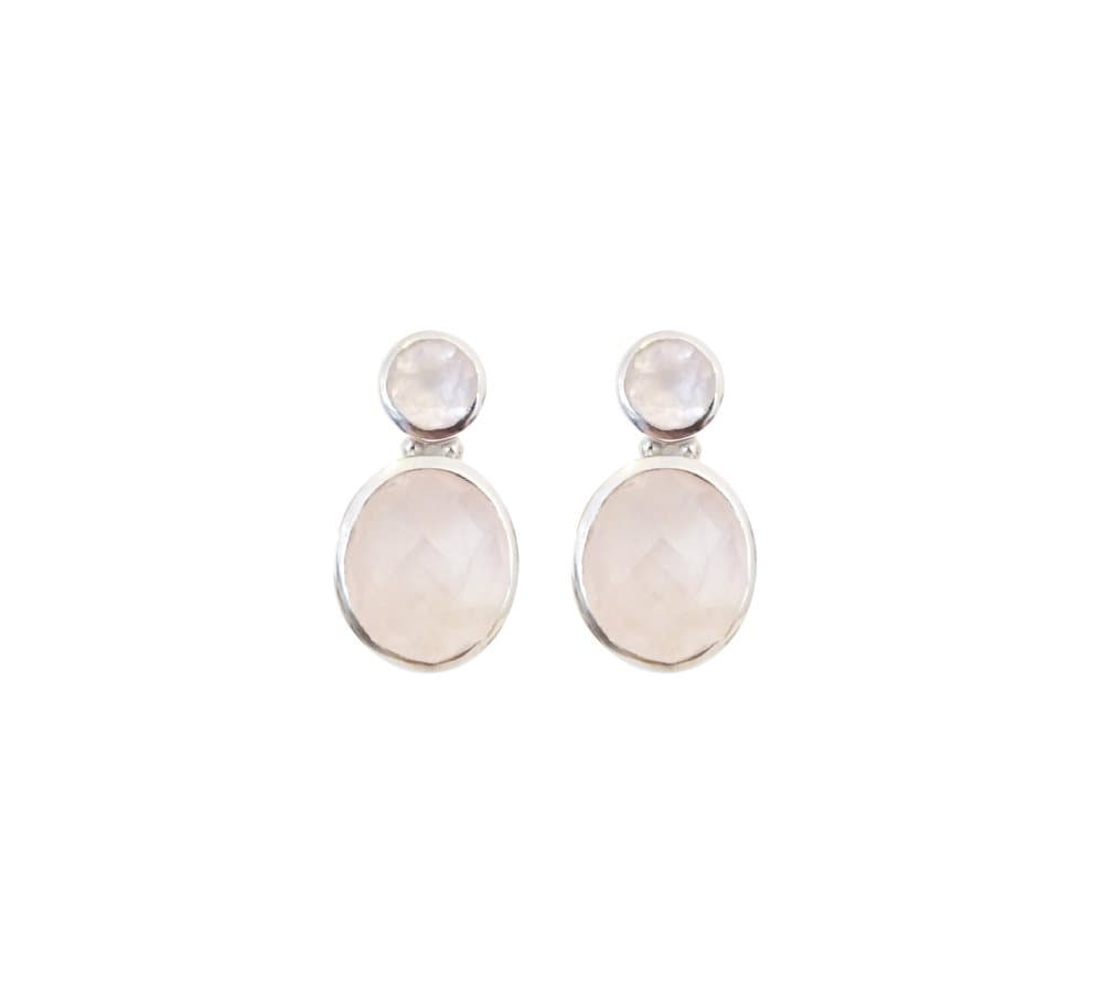 Øredobber Adorada Ear, Silvery Pink