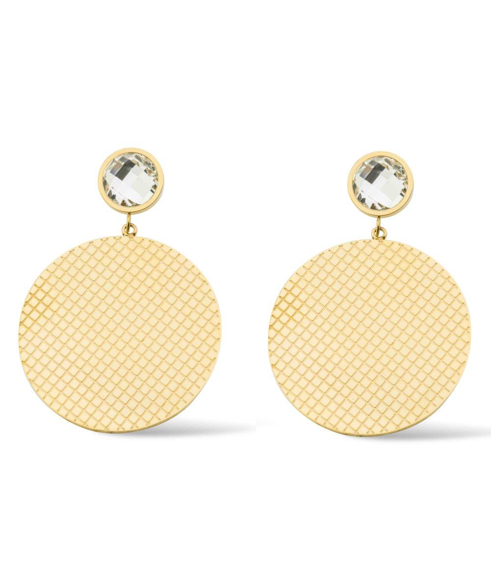 Cassandra Crystal Double Earring, Gold