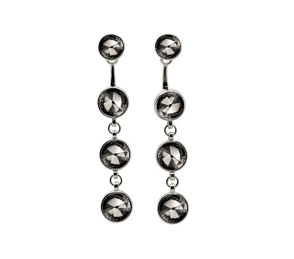 Ioaku Galaxy Earrings Alloy Silver/Smoke