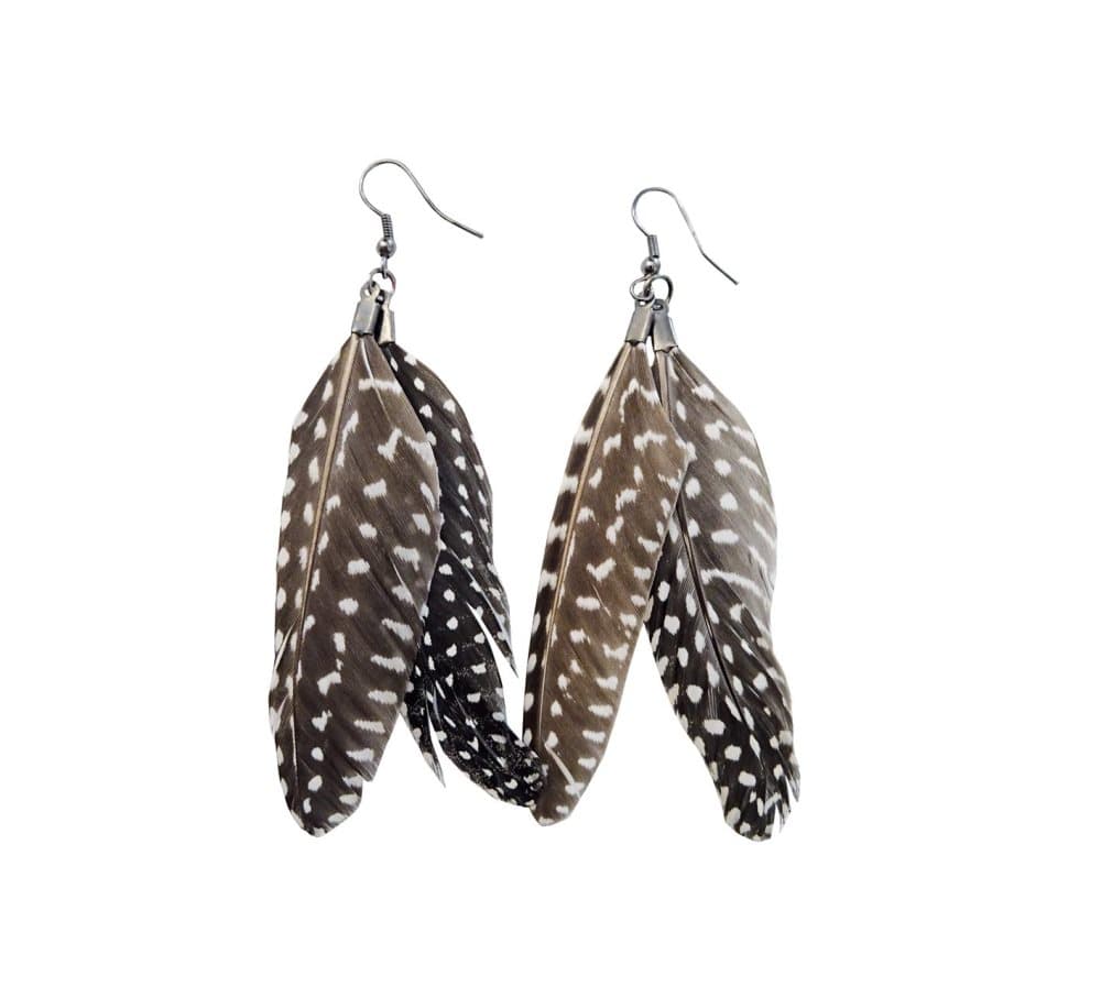 Øredobber Drama Feather Ear, Dotty