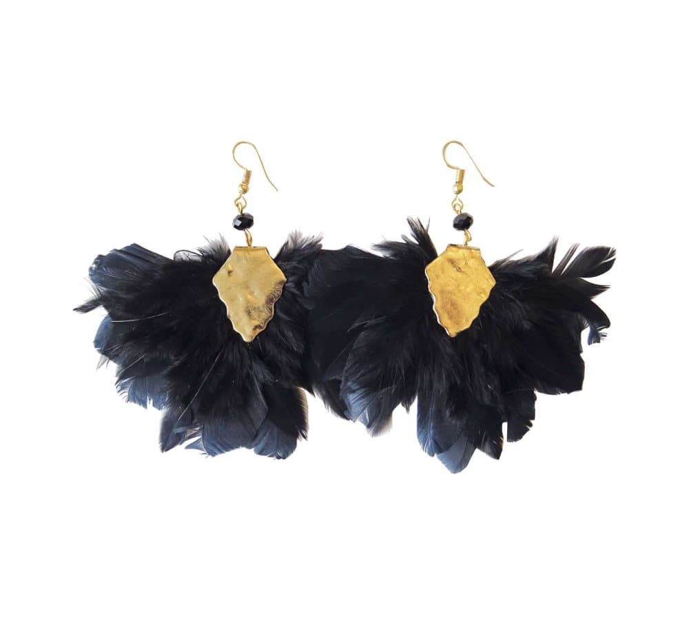 Øredobber Crest Ear, Black